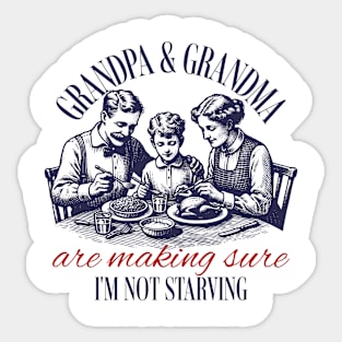 Grandpa And Grandma Sticker